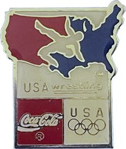 1992 Olympic Pins Barcelona &#39;92 Coca Cola Wrestling Team Event - £7.98 GBP