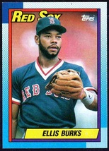 Boston Red Sox Ellis Burks 1990 Topps Baseball Card #155 nr mt - £0.39 GBP