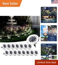 Solar Ground Lights, 16 Pack Solar Lights Outdoor Waterproof, 8 LED Sola... - $68.29