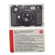 Leica CL Sales Brochure Pamphlet and Salesman Card - $8.99