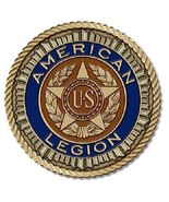 American Legion Medallion for Box Cremation Urn/Flag Case - 2 Inch Diameter - £70.56 GBP