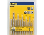 IRWIN Tools HANSON 80187 All-Purpose Bit with Tap 13 Piece Set , Red - £36.96 GBP