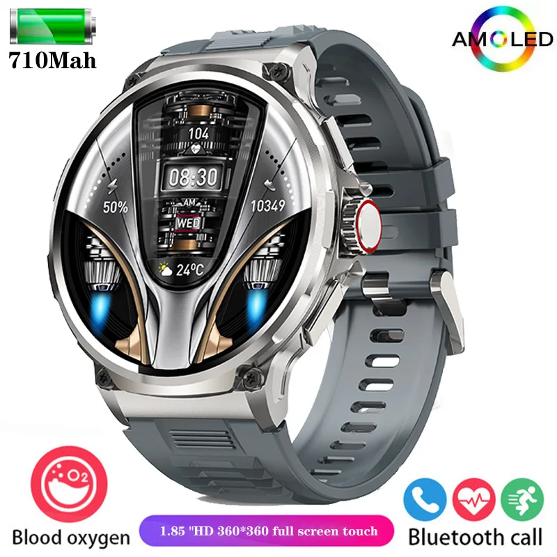 New 1.85-inch Ultra HD Smart Watch Men 710mAh GPS Track HD Bluetooth Cal... - $93.85
