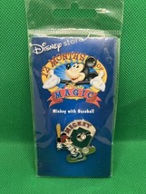 Rare Disney Collectible Trading Pin - Mickey With Baseball - 12 Months M... - £11.35 GBP