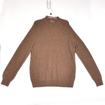 Joseph Abboud Men&#39;s 1/4 Zip Brown Sweater Size XL - $407.02 MXN