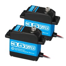 Pack Of 2 Rc Servo 35Kg Steering Servo 7.4V Digital Motor Stainless Steel Gear H - £69.41 GBP