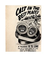 Black Knight Fishing Line 1953 Advertisement Sporting Outdoors Vintage D... - $372.61 MXN