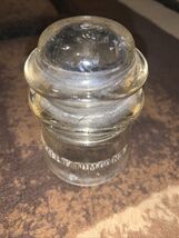 Vintage WHITALL TATUM NO. 9 Clear GLASS INSULATOR 3.5" Made in U.S.A. - $8.90