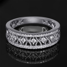 0.25 CT Carat Women&#39;s Classic Diamond Wedding BAND RING 10k White Gold Size 5-11 - £240.47 GBP