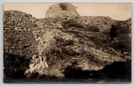 Troy Turkey RPPC Walking Amongst The Ancient Stone Ruins Real Photo Postcard S24 - £14.81 GBP