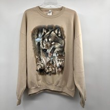 Vintage Jerzees Wolf Sweatshirt Mens XL Used - £22.75 GBP