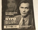 NYPD Blue Tv Guide Print Ad Jimmy Smits TPA12 - $5.93