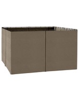 Outsunny 10&#39;x12&#39; Gazebo Sidewall Set - Dark Brown Replacement Panels - $1,874.53 MXN