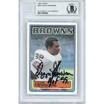 Ozzie Newsome Auto Cleveland Browns 1983 Topps Football Card Beckett Aut... - $97.98