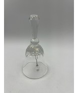 Vintage Swarovski glass bell with three crystal flowers - £118.91 GBP