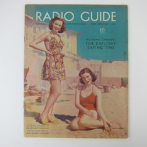 Radio Guide Magazine Joy Hodges &amp; Penny Gill Cover May 1  1937 Vintage RARE - £32.06 GBP