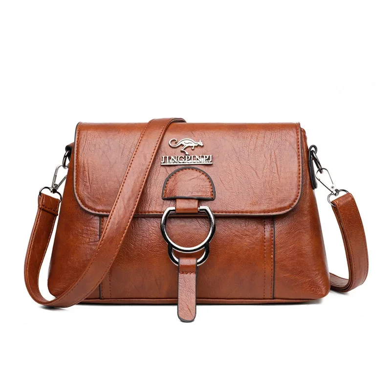Single Shoulder Bag PU Soft Leather Texture Women&#39;s Bag Large Capacity C... - $25.22