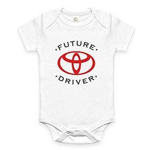 Rare New Future Toyota Driver Baby Funny Bodysuit Onesie Romper (6-12 Mo... - $19.72