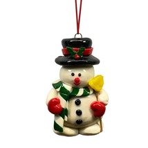 Vintage Frosty the Snowman Christmas Tree Ornament Winter Top Hat - £7.88 GBP
