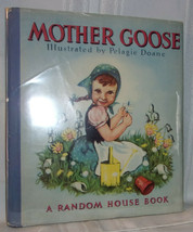 MOTHER GOOSE Illustrated by Pelagie Doane Children&#39;s Nursery Rhymes 1940 HC DJ - £24.77 GBP