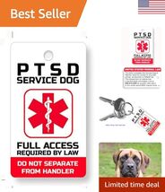 PVC PTSD Service Dogs Key or Collar Tag for ADA PTSD Service Animals PT21 - $16.51