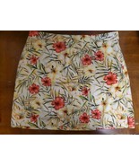 EP Pro Skort Yellow Floral Hawaiian Golf Skirt Pockets Tennis Athleisure... - €9,70 EUR