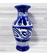 Sarawak Blue &amp; White Embossed 6.25&quot; Handmade and Hand Painted Ceramic Bu... - $16.17