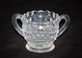 Old Vintage American Clear by Fostoria Open Sugar Bowl 2-3/8&quot; Elegant Gl... - £15.56 GBP
