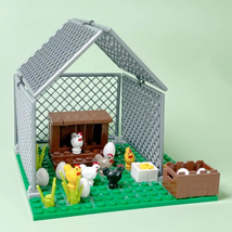 Animals Building Blocks City Farm Chicken Cooop Hen House Blocks DIY Toys - $16.99