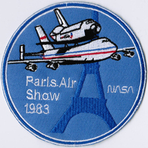 NASA USA Paris Air Show 1983 Space Patch Badge Embroidered Patch - £15.79 GBP+
