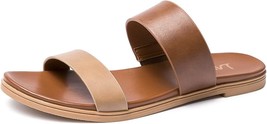 Women&#39;s Slide Two Band Flat Sandals - £38.83 GBP