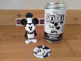 Funko Soda Steamboat Mickey Mouse Figure - LE 1/12500 Funko Shop Exclusive Chase - £15.71 GBP