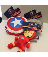 NEW Marvel Avengers Iron Man Thor &amp; Captain America Plush Dog Toys - $285.08 MXN
