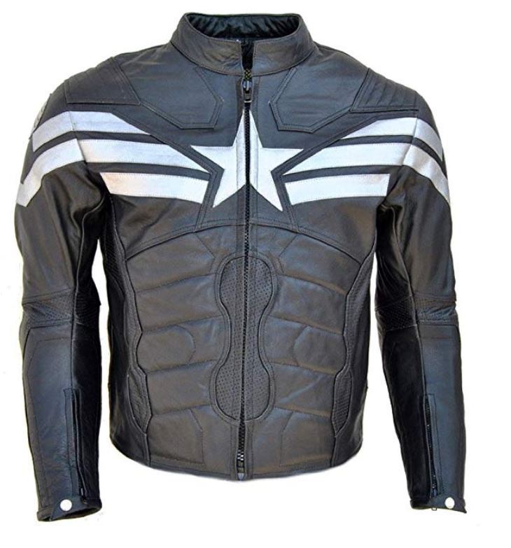New cool hides Men's Captain Real Leather Winter Soldier Jacket 2019