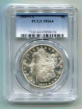 1885-CC Morgan Silver Dollar Pcgs MS64 Nice Original Coin Premium Quality Pq - £939.80 GBP