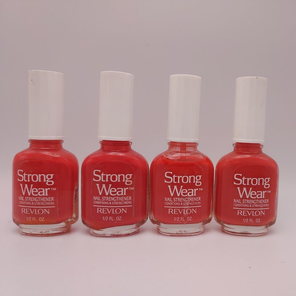 LOT OF 4 REVLON Strong Wear Nail Strengthener Polish CREME LUSCIOUS 09 New - $10.88