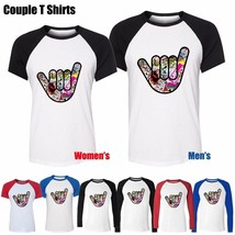 Cool Car JDM Finger Six Design Couples T-Shirt Men&#39;s Women&#39;s Graphic Tee Tops - £13.96 GBP
