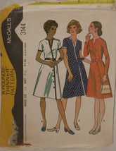 McCall&#39;s Pattern 3144 Mock Wrap Dress Size 14 Vintage 1970&#39;s - £5.48 GBP