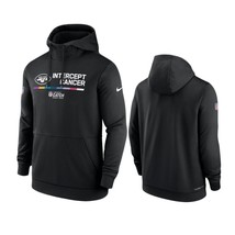 NWT men&#39;s XL Nike NY jets Crucial Catch Intercept Cancer hoodie New York - $71.24
