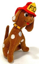 DAKIN Dream Pets Vintage Fire Dog Plush Stuffed Animal - Japan - 6&quot; tall - £18.31 GBP