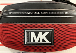 Michael Kors Cooper Belt Bag Racing Red / Black 37U0LCOY0L NWT $278 Retail - £62.62 GBP