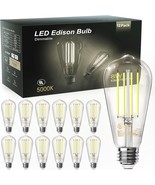 Tjoy 12 Pack Edison Light Bulbs 60W Equivalent, Dimmable Vintage, Clear ... - £34.02 GBP