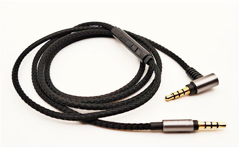 nylon Audio Cable with mic For SONY MDR-1000X/WH-1000XM2 XM3 XM4 XM5 H900N H810