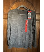 Champion Ladies Long Sleeve Charcoal Gray Heather tee Size Medium - $15.49 CAD