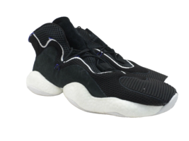 Adidas Men&#39;s Crazy Byw Shoes Core BLACK/CLOUD WHITE/REAL Purple 14M - £39.77 GBP