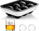 Whiskey Ice Ball Maker, [Fill Without Funnel &amp; Easy Release] 2.2&#39;&#39; Round... - £20.82 GBP