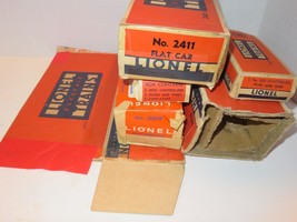LIONEL POST-WAR TRAINS - SIX EMPTY BOXES- FAIR -B1 - $71.02 MXN