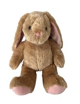 Build A Bear Workshop Bunny Rabbit Stuffed Animal Pawlette Tan Pink Plush 15&#39;&#39; - $10.55