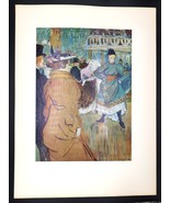 Vtg Quadrille at the Moulin Rouge Toulouse Lautrec Abrams Art Book Plate... - $29.99