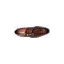 Stacy Adams Rapino Plain Toe Monk Strap Shoes Animal Print Cognac 25637-221 image 5